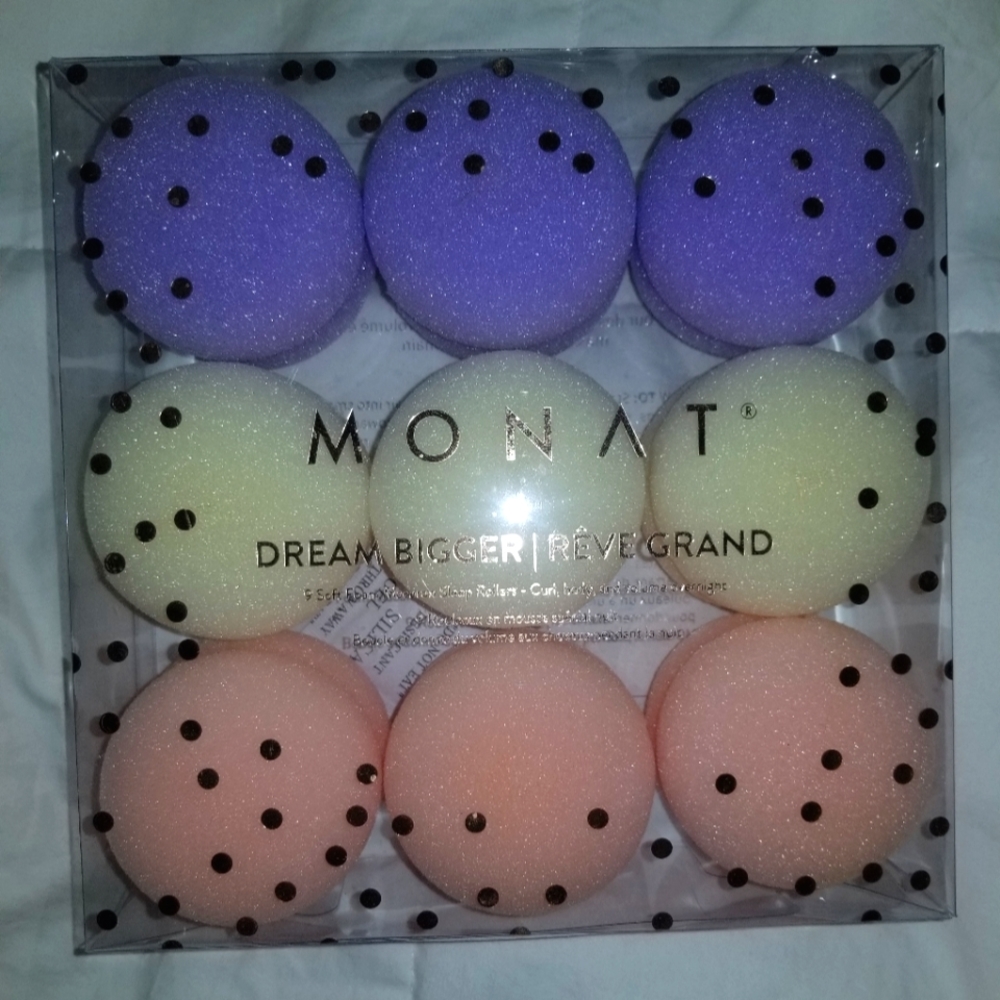 Monat new Macaroon Hair Rollers for heatless natural curly hair